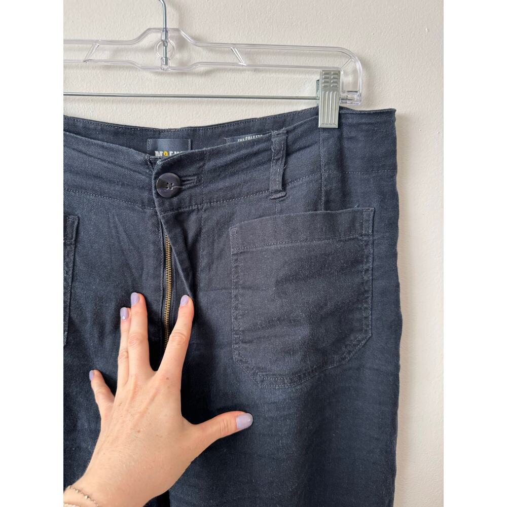 Anthropologie Maeve 31 The Colette Cropped Linen Wide-Leg Pants - Picture 4 of 7